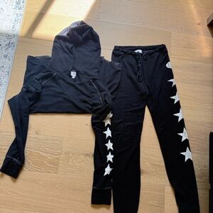 Sundry × Revolve Midnight Start
Skinny Jogger and Matching pullover